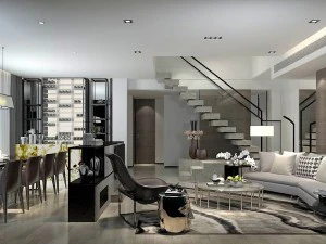 şık avangart oturma odası tasarımı 192 3D Model