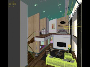 stylish avant-garde living room design 194 Modello 3D