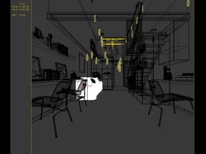 stylish avant-garde living room design 196 Modelo 3D