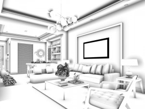 stylish avant-garde living room design 197 3D 模型
