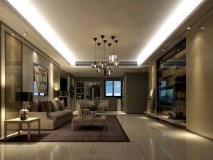 stylish avant-garde living room design 198 3D Model