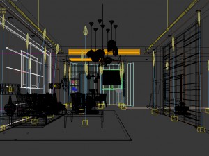 stylish avant-garde living room design 198 Modelo 3D