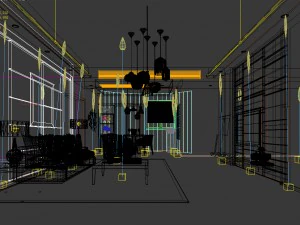 stylish avant-garde living room design 198 3D Model