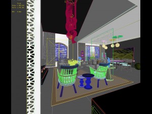 stylish avant-garde living room design 199 3D Model