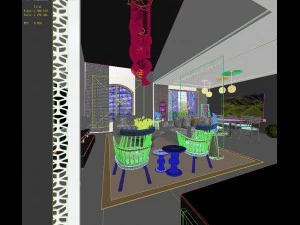 stylish avant-garde living room design 199 3D Model