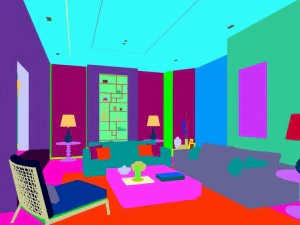 stylish avant-garde living room design 200 3D Model
