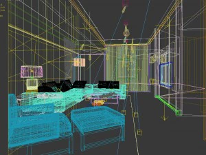 stylish avant-garde living room design 203 3D Model