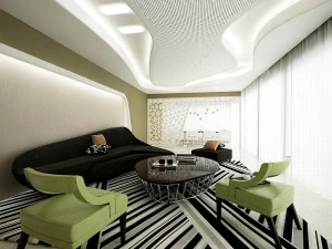 세련된 아방가르드 거실 디자인 204 3D 모델