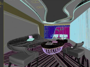 stylish avant-garde living room design 204 Modèle 3D