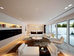 stylish avant-garde living room design 206 Modèle 3D