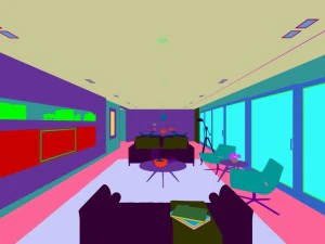 stylish avant-garde living room design 206 3D Model
