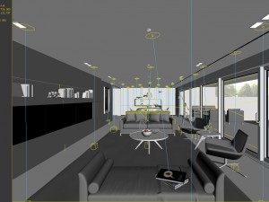 stylish avant-garde living room design 206 3D Modell