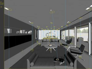 stylish avant-garde living room design 206 3D Model