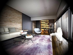 stylish avant-garde living room design 207 3D Model