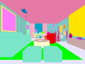stylish avant-garde living room design 208 3D Model