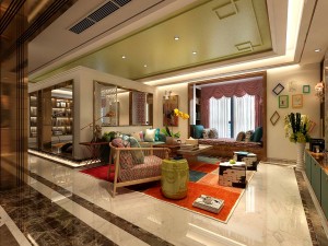 stylish avant-garde living room design 209 Modèle 3D