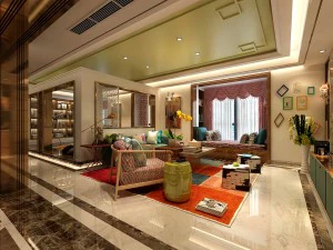 スタイリッシュな前衛的なリビングルームのデザイン 209 3Dモデル