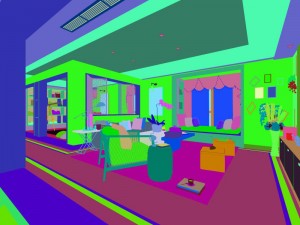 stylish avant-garde living room design 209 3D Модель