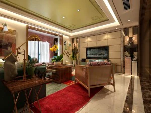stylish avant-garde living room design 209 3D Model