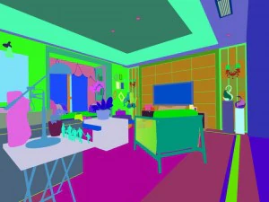 stylish avant-garde living room design 209 3D Model