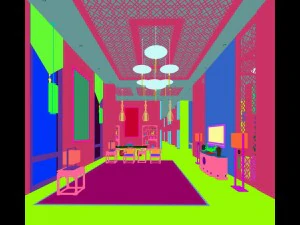 stylish avant-garde living room design 211 3D Model