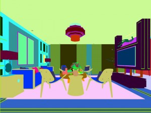 stylish chinese living room design 01 3D Модель