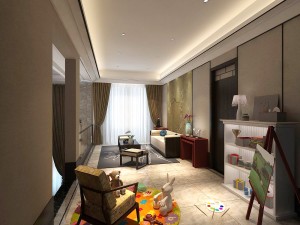 stylish family living room design 01 3D Модель