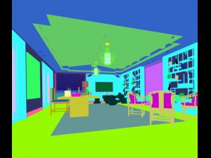 stylish family living room design 02 3D Model