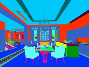 stylish family living room design 05 3Dモデル