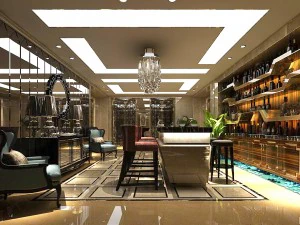 design elegante del soggiorno familiare 06 Modello 3D