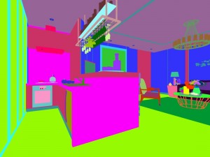 stylish family living room design 08 3D Model