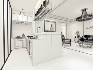 stylish family living room design 08 3D Model