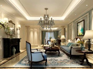 세련된 가족 거실 디자인 09 3D 모델