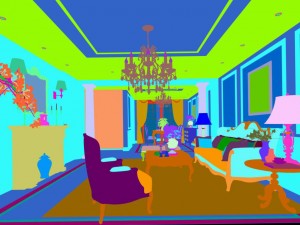 stylish family living room design 09 Model 3D