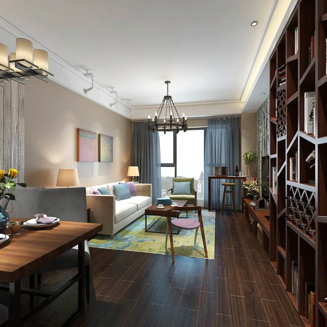 stylish family living room design 10 3D Model .c4d .max .obj .3ds .fbx .stl .blend 