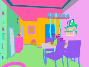 stylish family living room design 10 3D Model