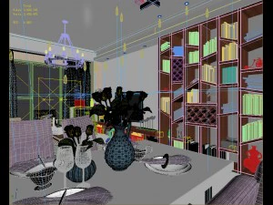 stylish family living room design 10 3D Model