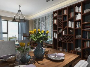 stylish family living room design 10 3D Model