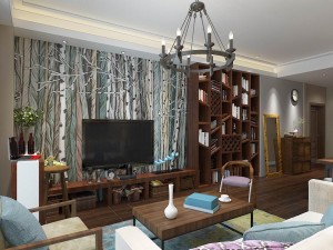 stylish family living room design 10 3D 모델