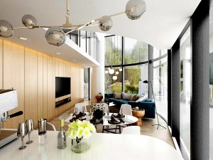 stylish family living room design 11 3D Модель