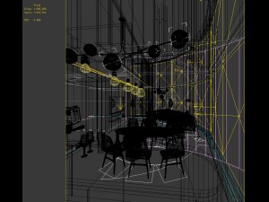 stylish family living room design 11 3D Модель