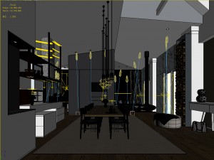 stylish family living room design 12 3D-Modell