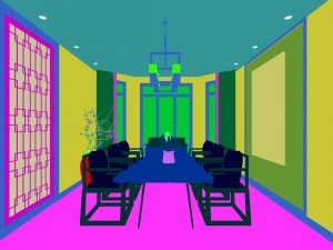 stylish family living room design 13 Model 3D