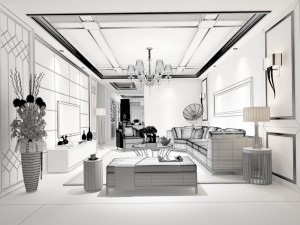 stylish family living room design 14 Model 3D