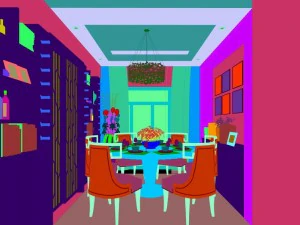 stylish family living room design 14 3D Model
