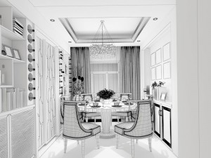 stylish family living room design 14 Model 3D