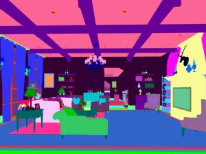 stylish family living room design 15 3D Model