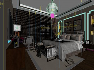 stylish family living room design 16 Model 3D