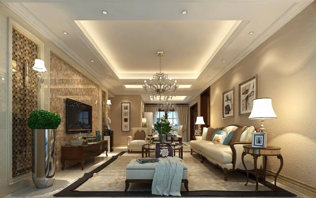 stylish family living room design 17 3D Model .c4d .max .obj .3ds .fbx .stl .blend 