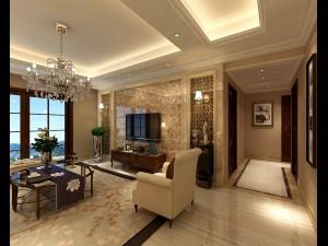 stylish family living room design 17 Modello 3D
